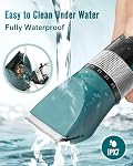 oneisall Cat Clippers for Matted Hair, 5-Speed Quiet Cat Grooming kit | Waterproof, 49dB Low Noise, 120min Long Battery Life LCD Display, 4 Guards With Comb and Scissor, For Long Thick Matted Hair