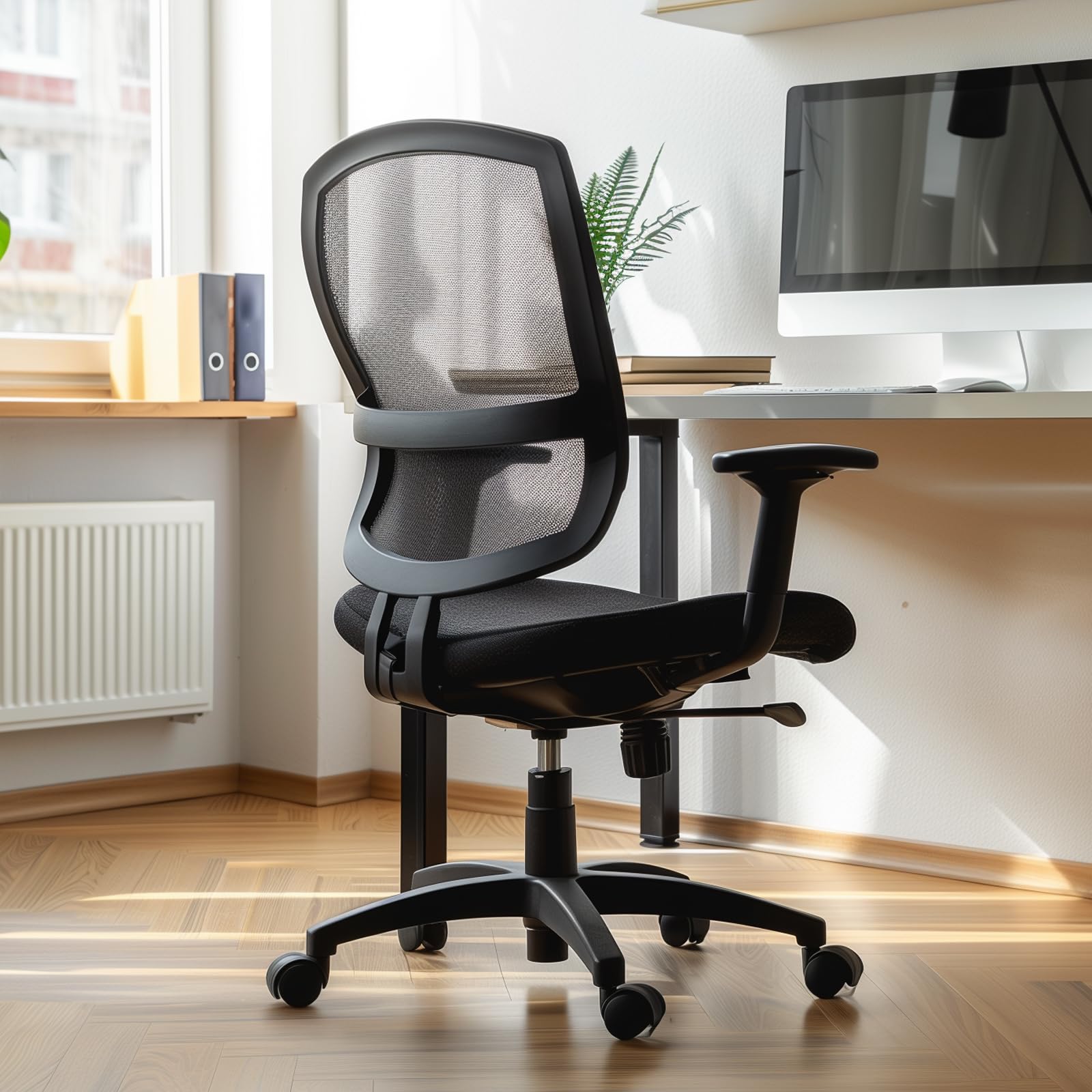 YAYODS Pièces de rechange pour chaise de bureau, 226,8 kg, mécanisme de contrôle d'inclinaison pivotant, trous de montage de 15,9 x 25,9 cm, base pivotante inclinable, noir