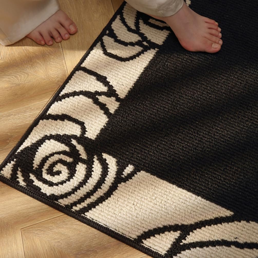 Durable Front Door Mats Modern Floral Print Entry Rug for Home Doormats,Washable Non-Slip Low Profile Indoor Outdoor Rugs Absorbent Welcome Mat for Living Room,Balcony,Porch,Patio 20" x 32"