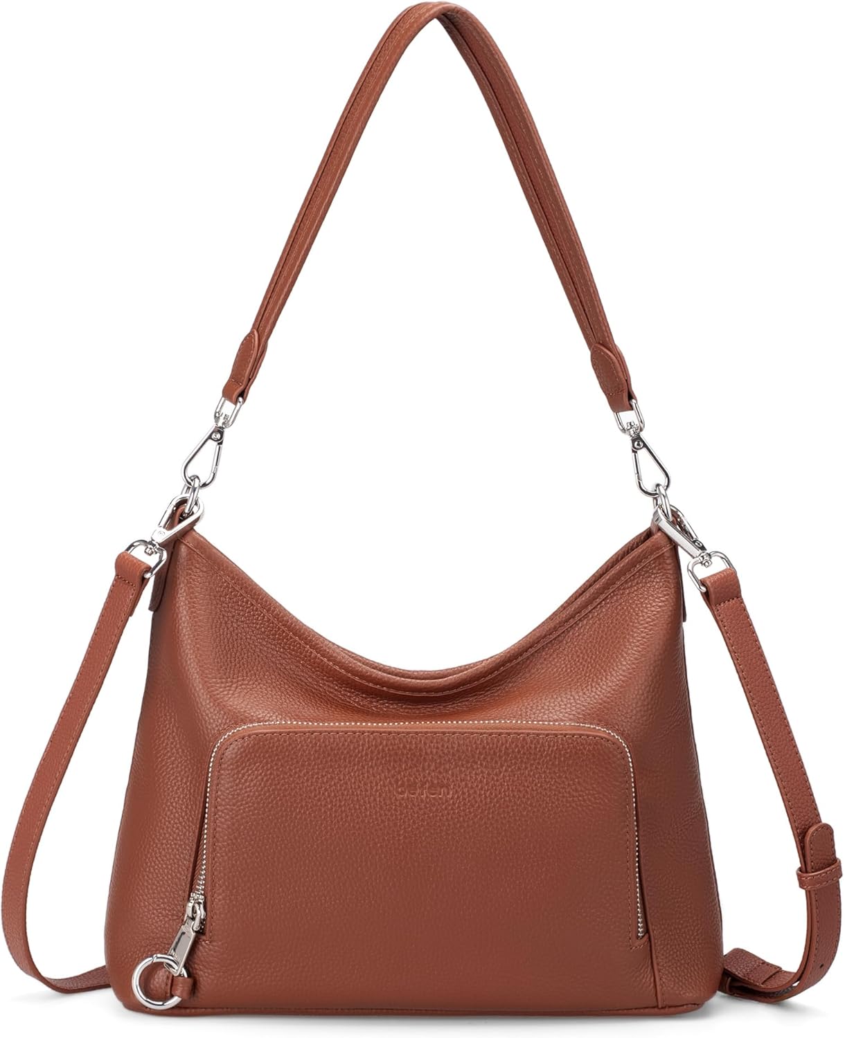 befen Genuine Leather Hobo Bag Purses for Women, Anti Theft Built in RFID Wallet Crossbody Bag Shoulder Handbags