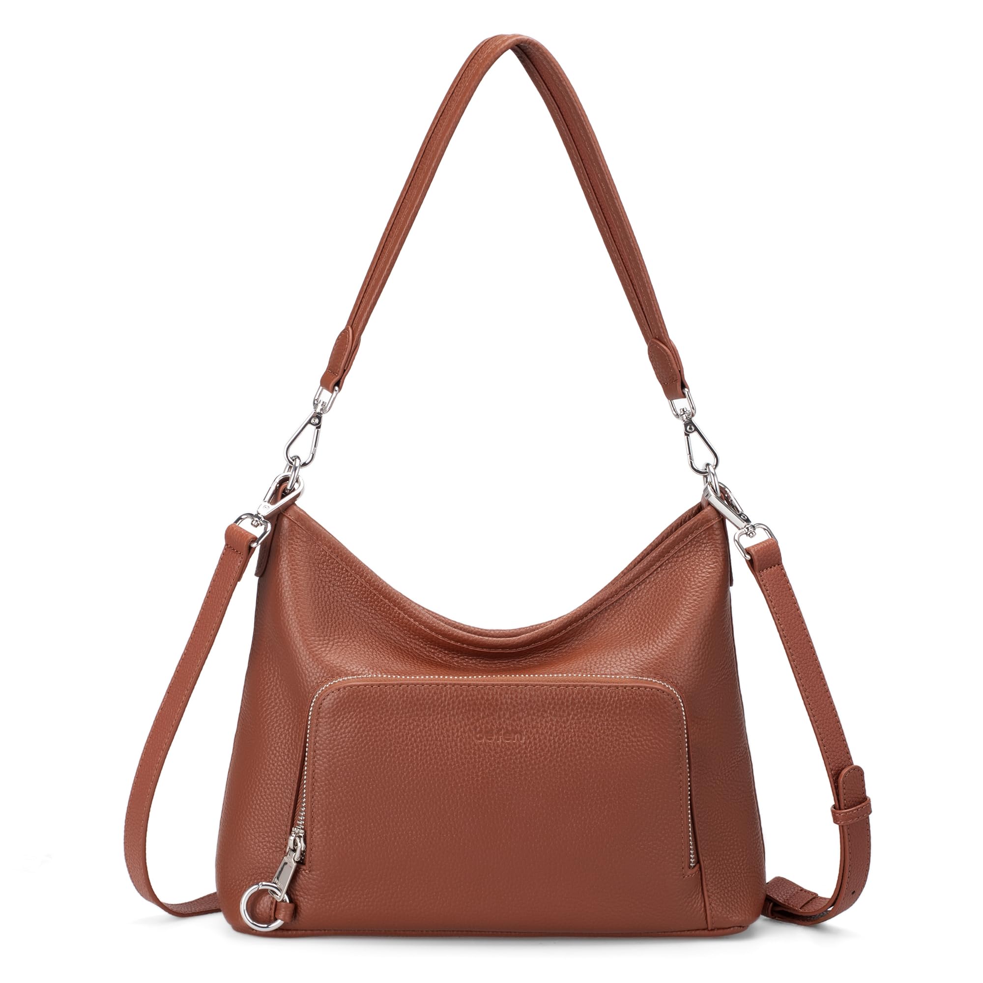 befen Genuine Leather Hobo Bag Purses for Women Anti Theft Built in RFID Wallet Crossbody Bag Shoulder Handbags