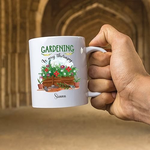 Miniatura 10 de Gardener Pottery Mug - Customized Vegetal Garden Gift With Garden Owner Name - Plant Coffee Cup For Plant Lover - Botanical Present - Custom Garden