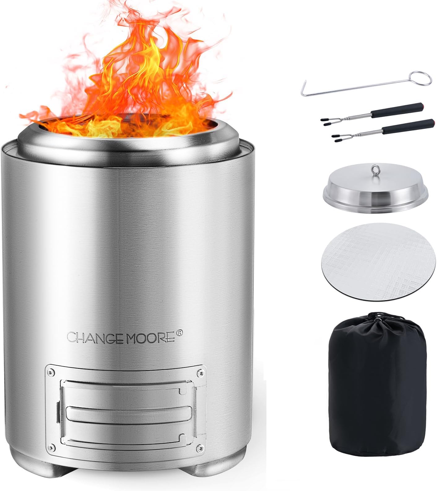 Solo Stove Mesa Tabletop Fire Pit with Stand | Low Smoke Outdoor Mini ...