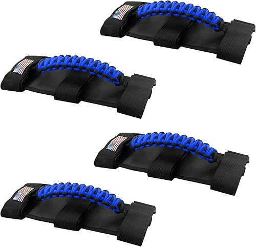 Vista 60 de 4 asas de agarre de barra antivuelco compatibles con Jeep Wrangler JLU JK JKU TJ YJ LJ JT JL y Gladiator JT 1987-2021 UTV y ATV, se adapta a barras