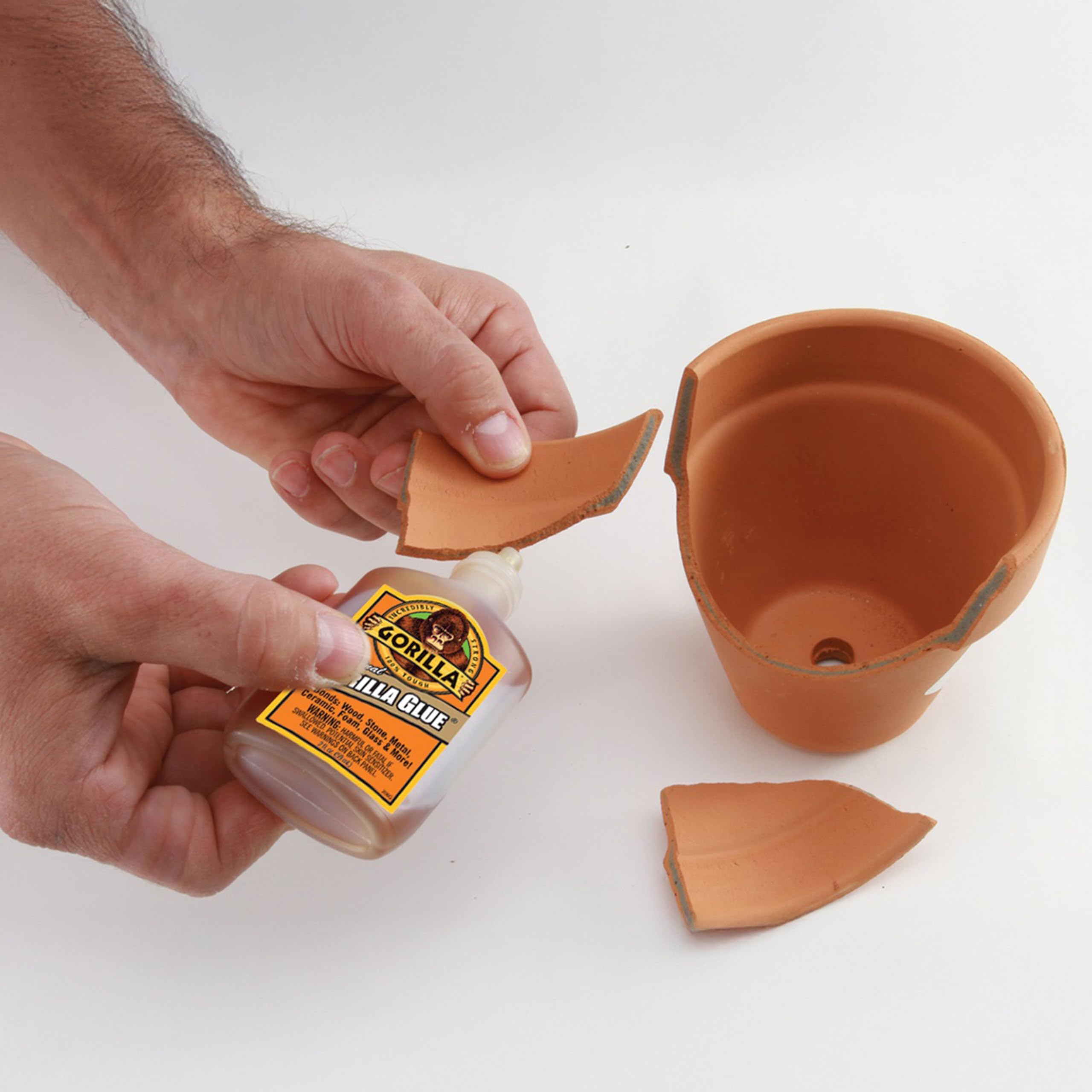 Gorilla Glue Original, 100% Waterproof, Indoor & Outdoor, Polyurethane Glue, Versatile Bonding Adhesive, Easy Application Nozzle, 2oz/59mL (Pack of 1), 51002C - 4