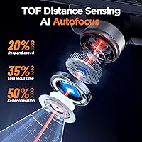 Vista 3 de Elikliv Autofocus 4K Digital Microscope EM4K-AF, 52MP Soldering Microscope for PCB Repair, Coin Inspection & Watchmaking, 2000X Magnifier Scope, 8