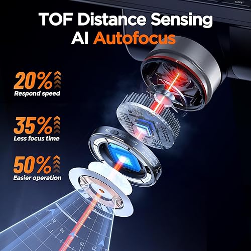 Miniatura 3 de Elikliv Microscopio digital de enfoque automático 4K EM4K-AF, microscopio de soldadura de 52MP para reparación de PCB, inspección de monedas y