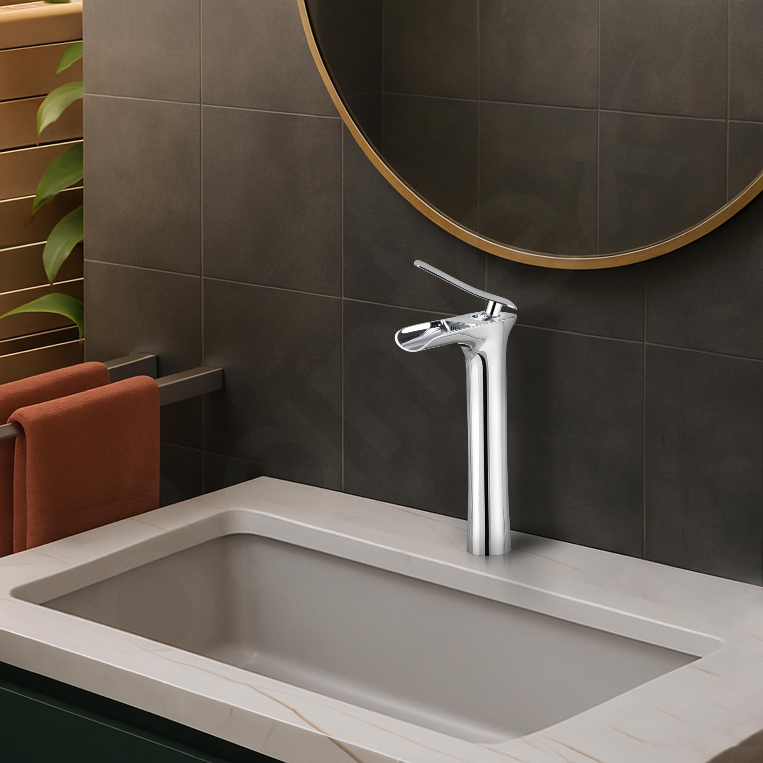 Plantex Brass Basin Mixer Tap - Chrome Finish -8