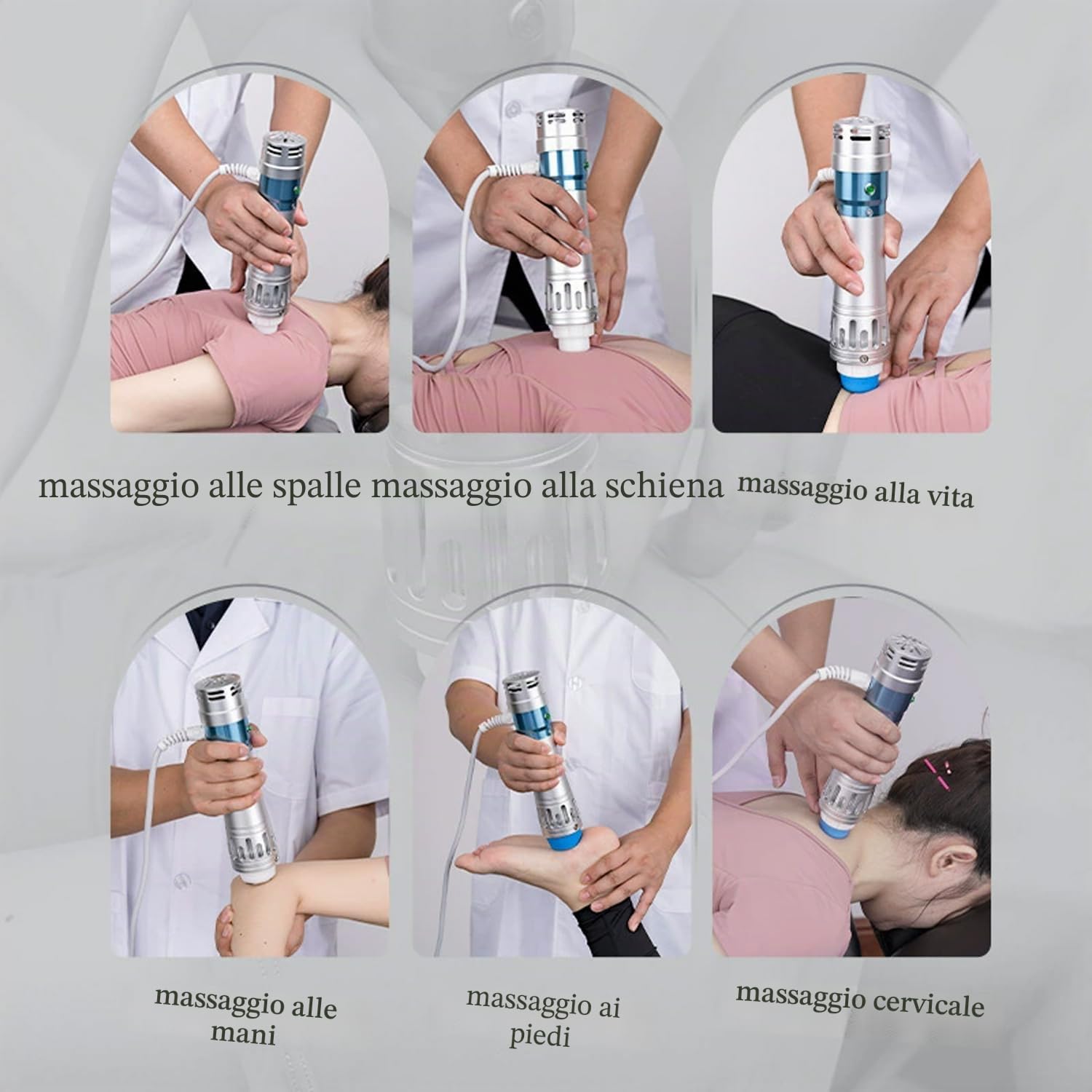 Dispositivo per Terapia ad Onde d'urto, Macchina per Terapia ad Onde d'urto, Onde d'urto Disfunzione Erettile Massaggiatore Muscolare Profondo per Corpo intero, Sollievo dal dolore e fatica