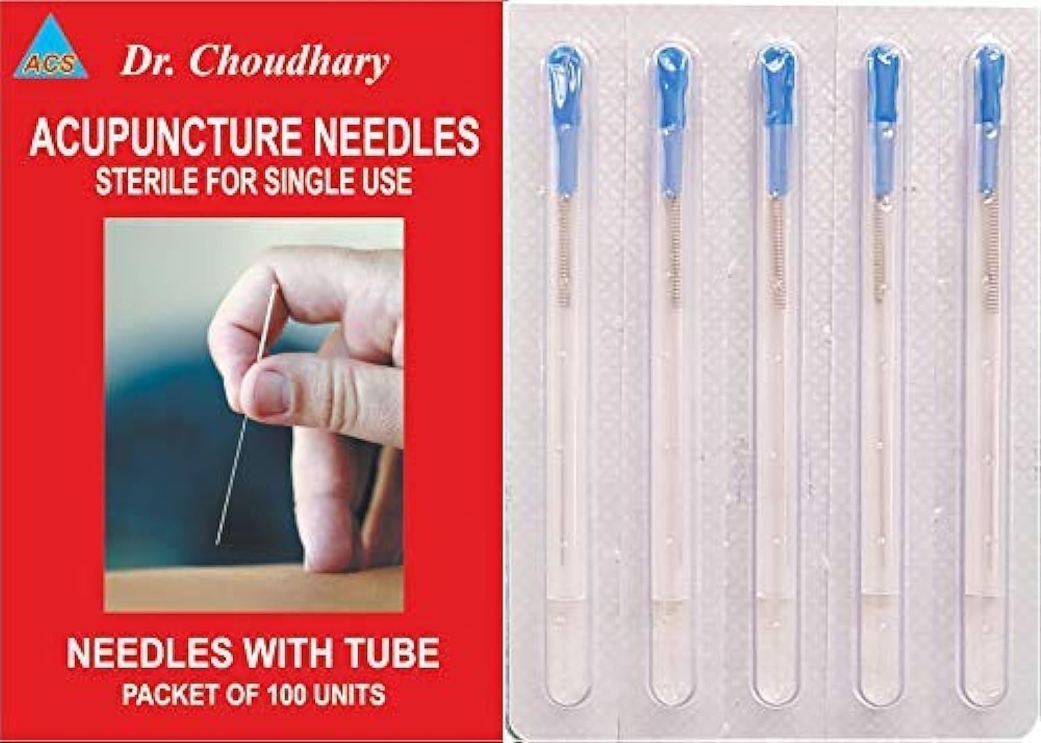 ACUPRO HEALTH CARE SYSTEM dry needles physiotherapy acupuncture needles Tube pack 100 pcs box Single Use (.25x.60mm/ 2 inch)