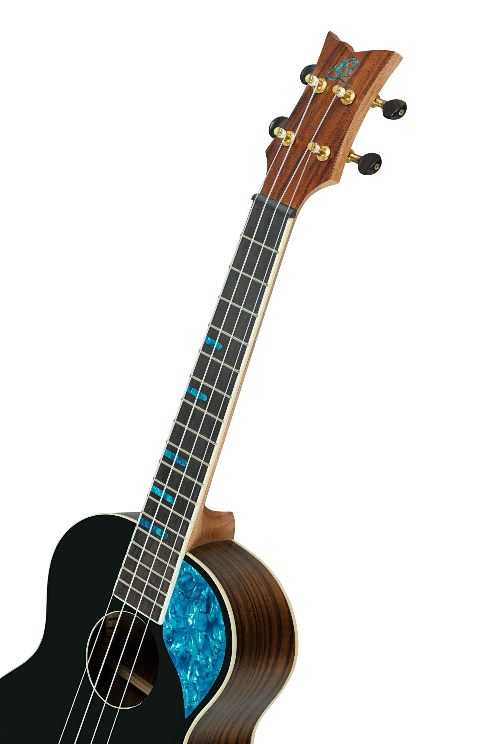 Ortega Guitars Tenor Ukulele Akustisch – Ghost Series – Inklusive Gigbag – Fichte, Schwarz (RUGH-BKT)