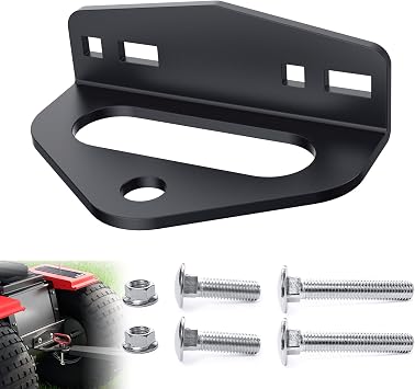 Zero Turn Mower Trailer Tow Hitch, Heavy Duty Steel Lawn Trailer Mount, Compatible with Many Models Lawn Mower, Tractor, Golf Cart, ATV Etc