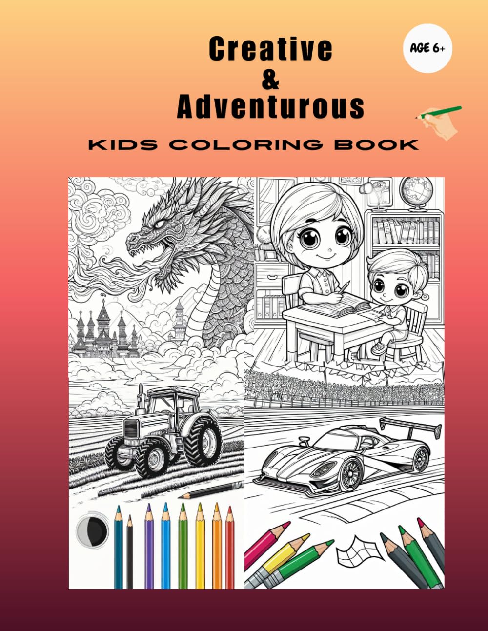 Creative & Adventurous Kids Coloring Book