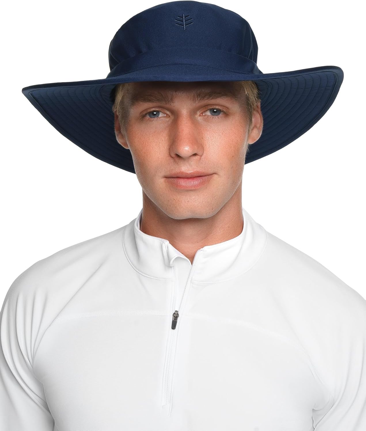 Unisex Chlorine Resistant Hat - UPF 50+ Sun Protection - Brighton in Navy