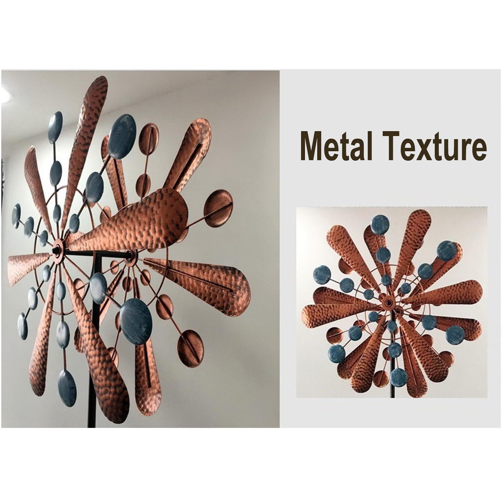 Toupies À Vent en Métal for L'extérieur, Toupie De Jardin avec Piquet