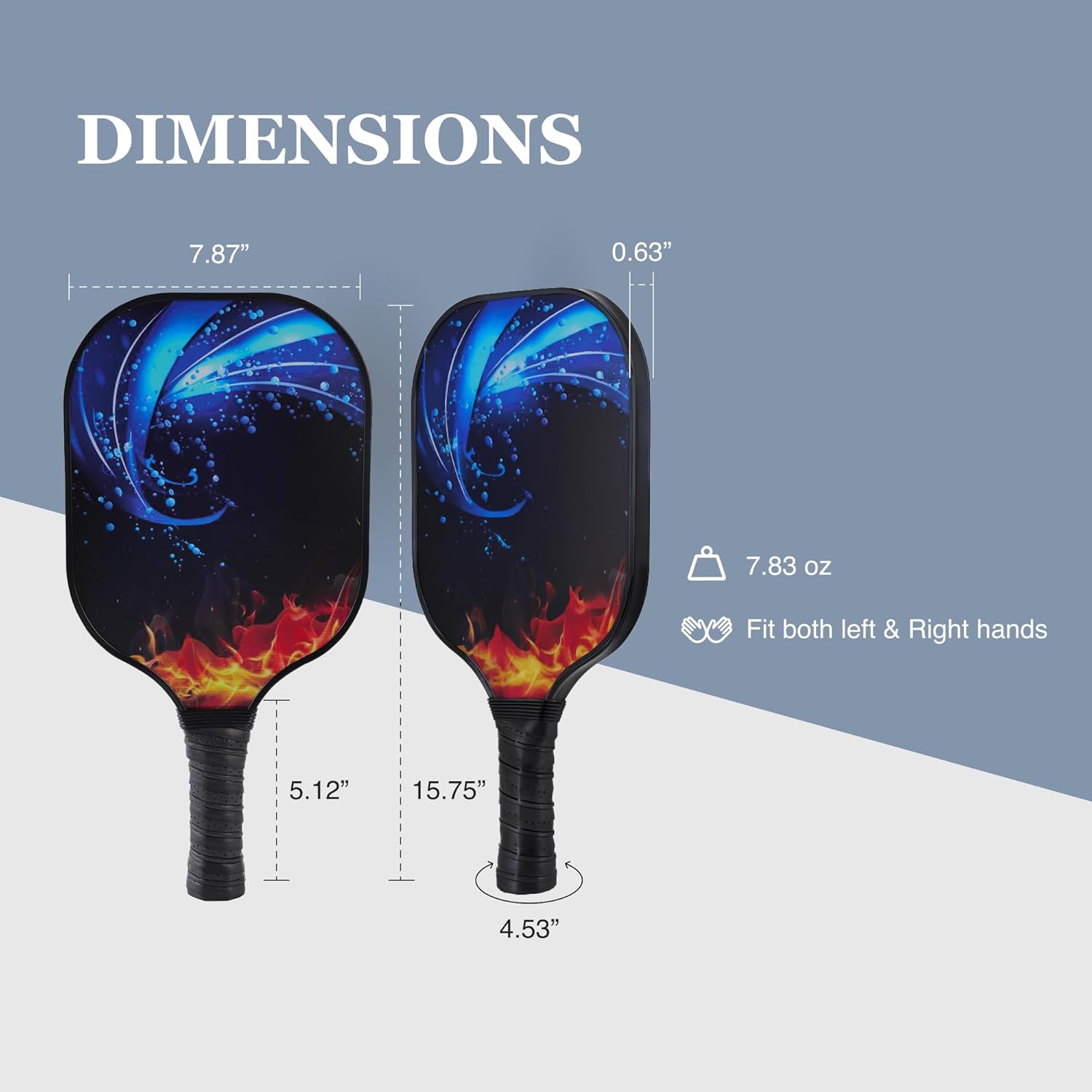 Pickleball Paddles, USAPA Approved Fiberglass Surface Pickleball Set with Pickleball Rackets, Pickleball Paddles Set ​for Men Women
