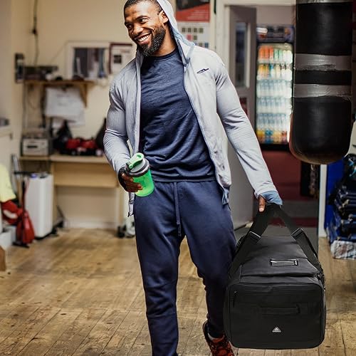 Miniatura 7 de Haimont Mochila de viaje de 60 litros para hombres, bolsas deportivas grandes con correas para mochila para senderismo, campamento, gimnasio,