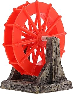 POPETPOP Wheel Ornaments Desktop Decor Aquarium Accessories Desktop Accessories Windmill Ornament Small Fish Fish Tank Aquarium Ornaments Windmill Decor Fish Tank Supply Betta Fish Aquarium