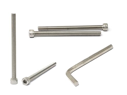 Miniatura 148 de iexcell 25 piezas M4 x 60/65/70/75/3.150 in paso de rosca 0.028 in acero inoxidable 304 cabeza hexagonal Tornillos Tornillos surtido Kit