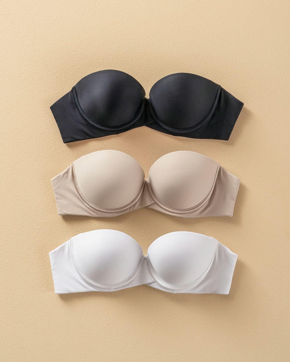 Leonisa Magic Bra – Petite Push-Up Strapless Bra for Women – Anti-Slip Grip Along Bust for Support - Image 4