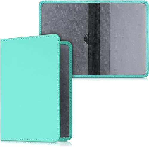 Miniatura 5 de kwmobile - Soporte para documentos del automóvil y tarjetas para documentos de vehículos y tarjetas, cuero sintético, color negro