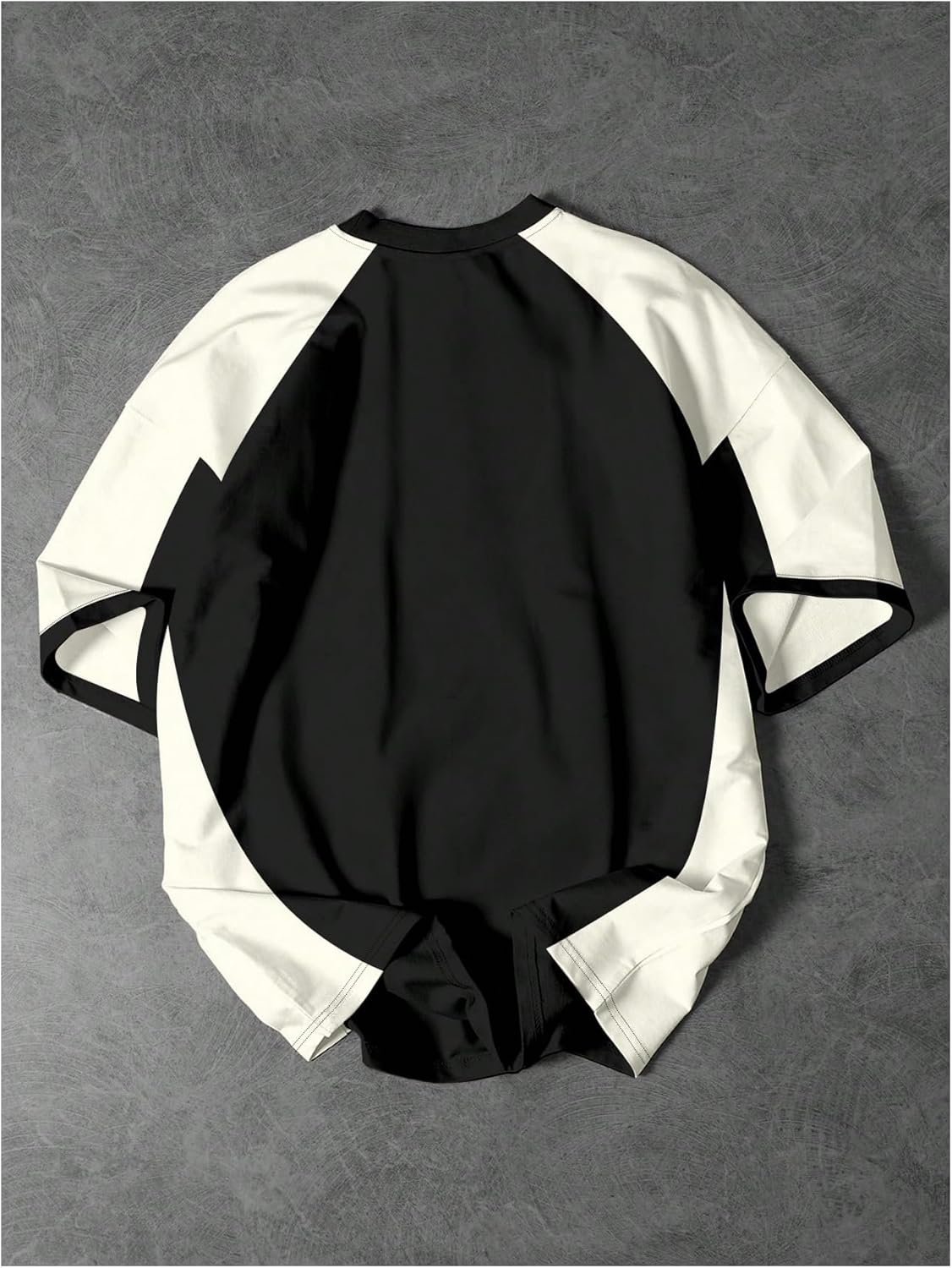 SHENHE Men's Color Block Jersey Shirt Graphic Short Sleeve Vintage Tee Streetwear Top - Image 2