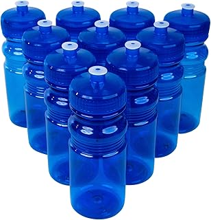 Sponsored Ad - CSBD Blank 20 oz Sports and Fitness Water Bottles, BPA Free, PET Plastic, Made in USA, Bulk, 10 Pack