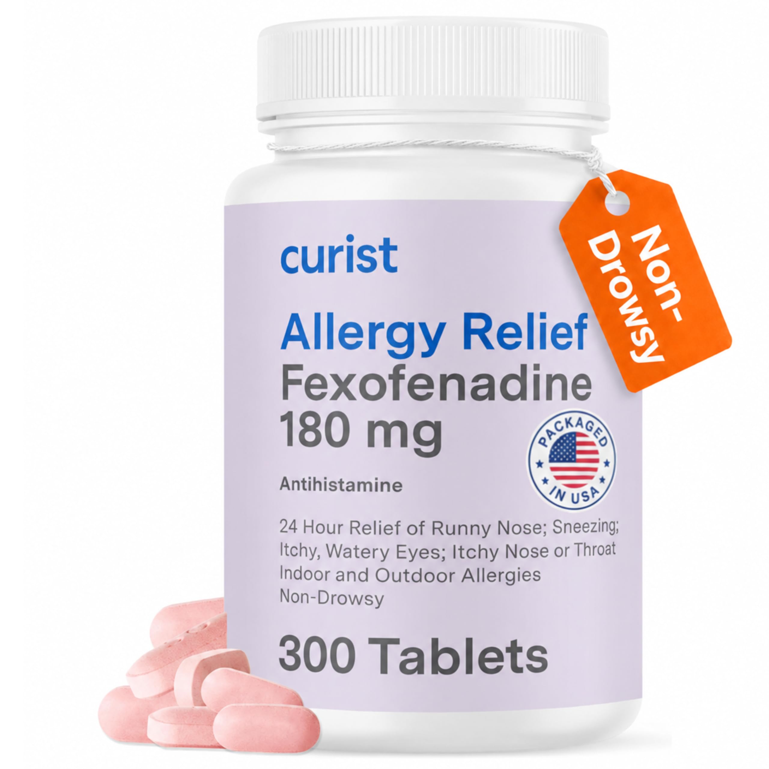 Curist Fexofenadine 180mg 300 Count