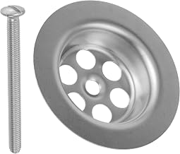 Replacement Valve Cover with Mounting Screw, for Sink Drain Valves, Ø 62.5 mm - 1 1/4 Inch, SS201 Stainless Steel Valve Cap, Sink Screw M6x70
