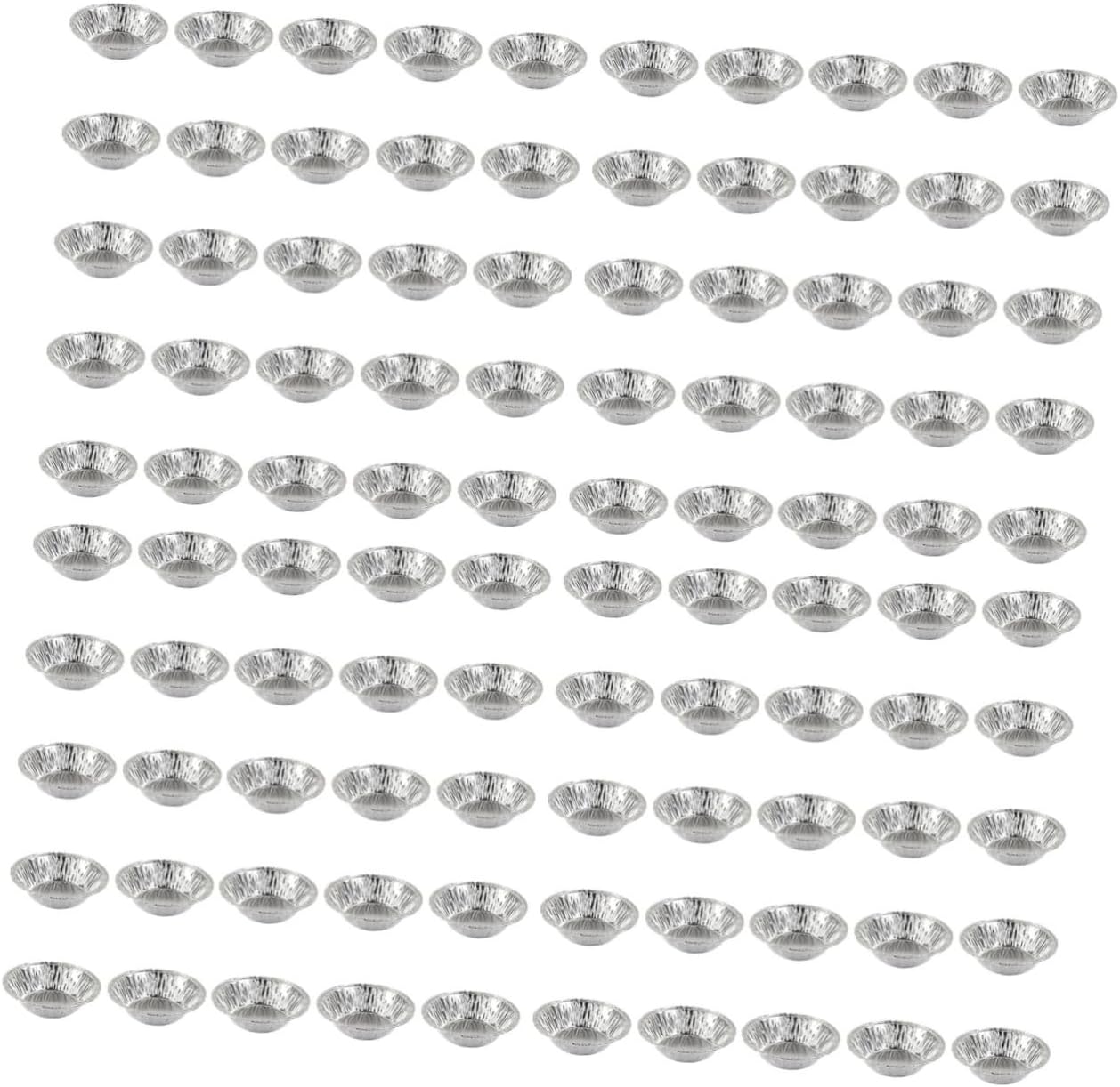 Veemoon 400pcs Tart Molds Foil Baking Trays for Muffins and Pies Nonstick Aluminum Bakeware for Home and Bakery Use for Desserts and Ceremonies