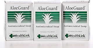 Healthlink AloeGuard 7720 Moisturizing Antimicrobial Soap, 800ml Wall Refill, Aloe Vera Infused, PCMX, Floral Scent (3-Pack)
