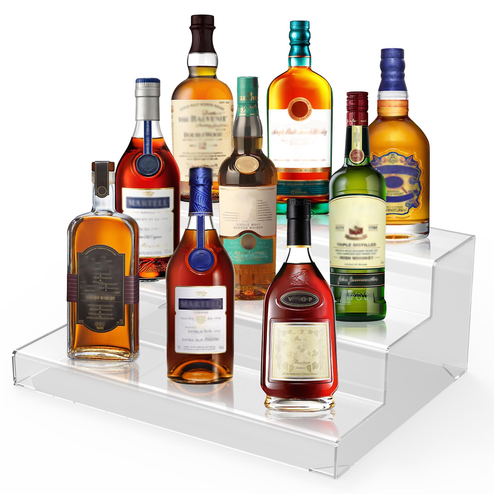 Alcohol Display LED Lighted Liquor Shelves & Illuminated Home Bar