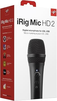 IK Multimedia iRig Mic HD 2 iRig Series 7.4 x 1.9 inches 18.8 x 4.9 cm