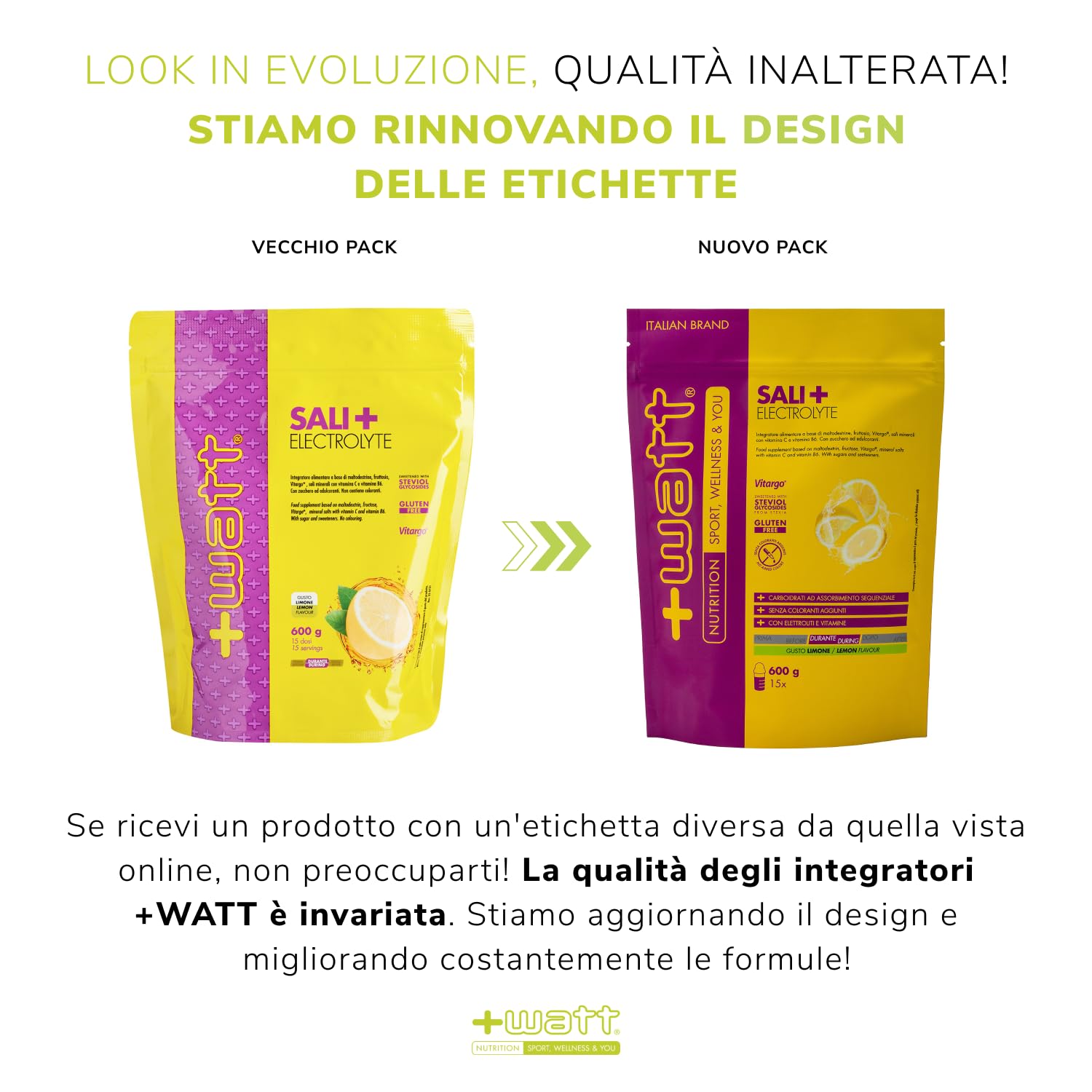 Sali+ Electrolyte - Per Disporre di Energie Durante l'Attività Fisica - Formato: Doypack 600 g - Gusto Limone