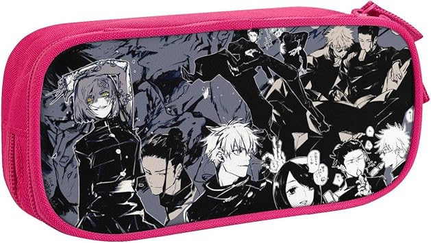 Amazon 呪術廻戦 ペンケース 筆箱おしゃれ大容量多機能二層ペンポーチ 女の子化粧ポーチ男の子文房具収納ポーチ高校生中学生小学生人気かわいい アニメ筆入れ 子供入場に最適なギフト長さ約21cm 高さ約5cm 幅約10 5cm 文房具 オフィス用品 文房具 オフィス用品