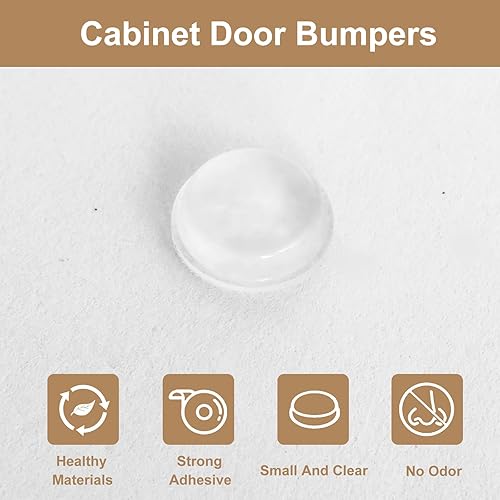 Miniatura 6 de Paquete de 256 parachoques transparentes para puerta de gabinete, parachoques de goma de 12 pulgada de diámetro, almohadillas autoadhesivas para