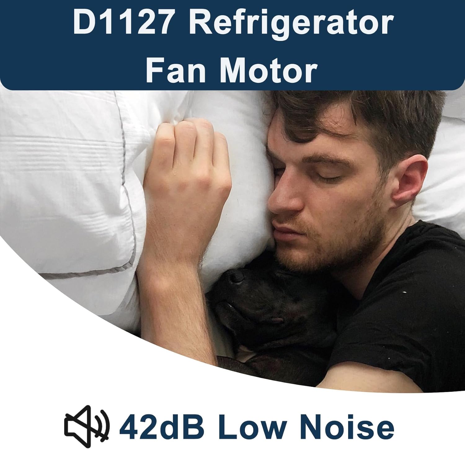 9721, D1127 Refrigeration Fan Motor Compatible with Fasco D1127, 9721, HeatCraft5008S 5008T, Bohn25309101, 115/230V, 1550RPM, Permanent Split Capacitor Motor