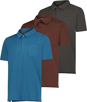Men's short sleeve polo pocket shirt