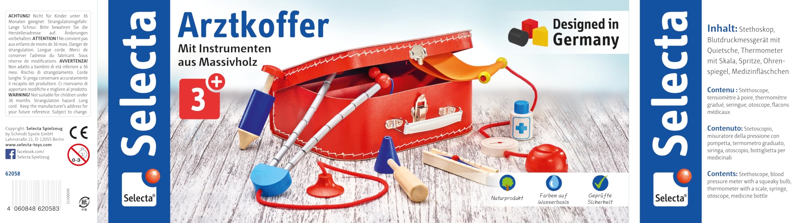 Selecta 62058 Zabawka, Wielokolorowy, Od 3 Lat