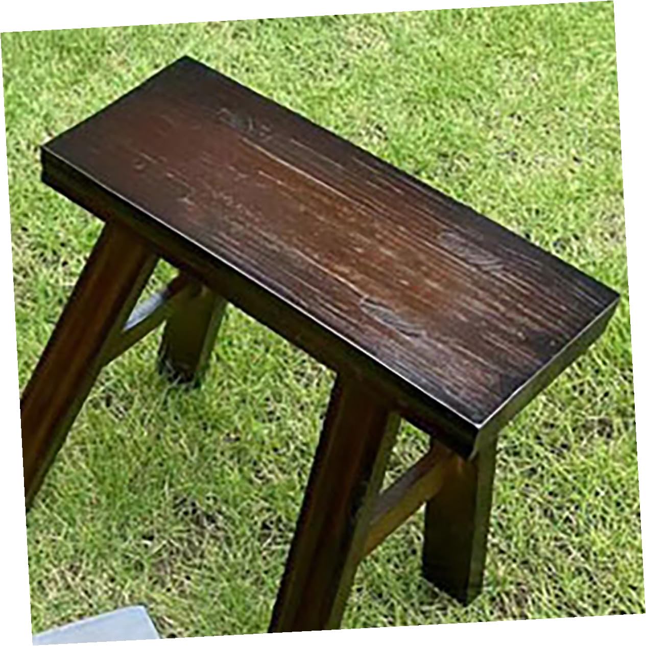 Gatuida Sgabello in Legno per Adulti e Bambini Piccolo Sgabello da Letto in Pino 23 Cm per Cambio Scarpe e Toeletta Portatile per Camera da Letto e Bagno