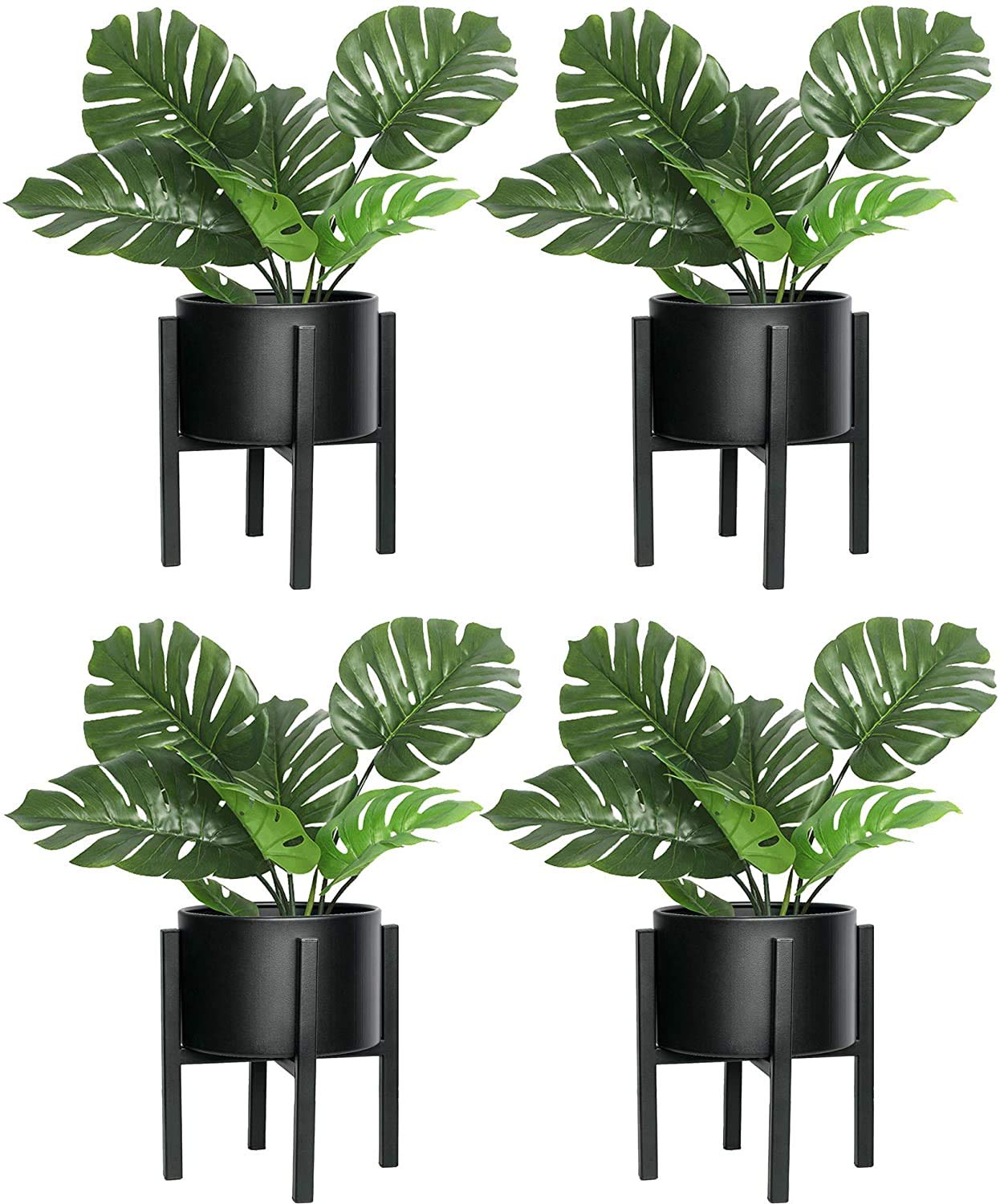 E C Creation || Planter Stand Modern Plant Stand for Indoor Outdoor Home Decor Office Living Room etc Color Black || 4 Piece (B0BHZDBH1M) Amazon Price History, Amazon Price Tracker