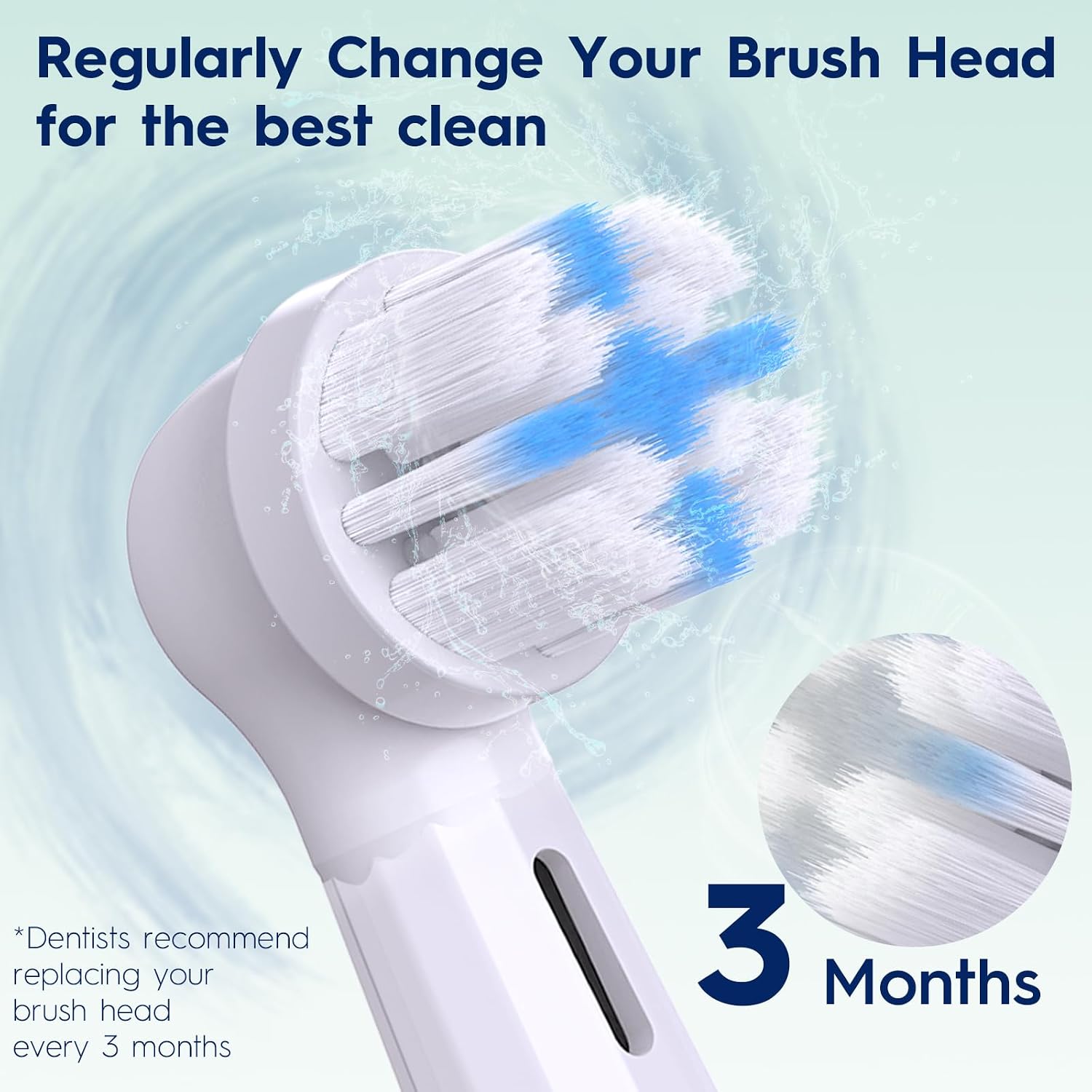iO Replacement Heads Compatible with Oral B iO,iO Series Electric Toothbrush Heads Compatible with Oral B iO 2/3/4/5/6/7/8/9/10,Gentle-on-Gums Design for a Pleasantly Smooth Brushing Experience,White
