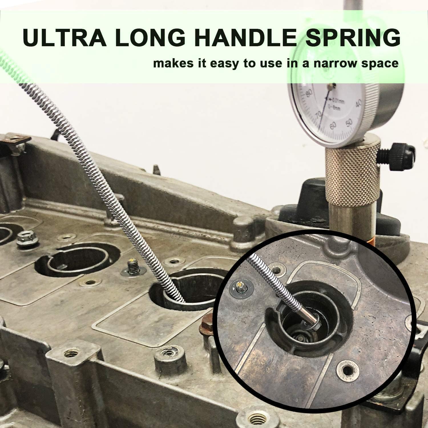24‘’Magnetic Pickup Tool, Flexible Long Handy Reaching Assist Tool, Bend-It Magnet Snake Picker, Bendable Magnetic Sweepers for Home Sink Drains' Car Keys, USB's, Bolts, Nuts, Screws Pick up image 3