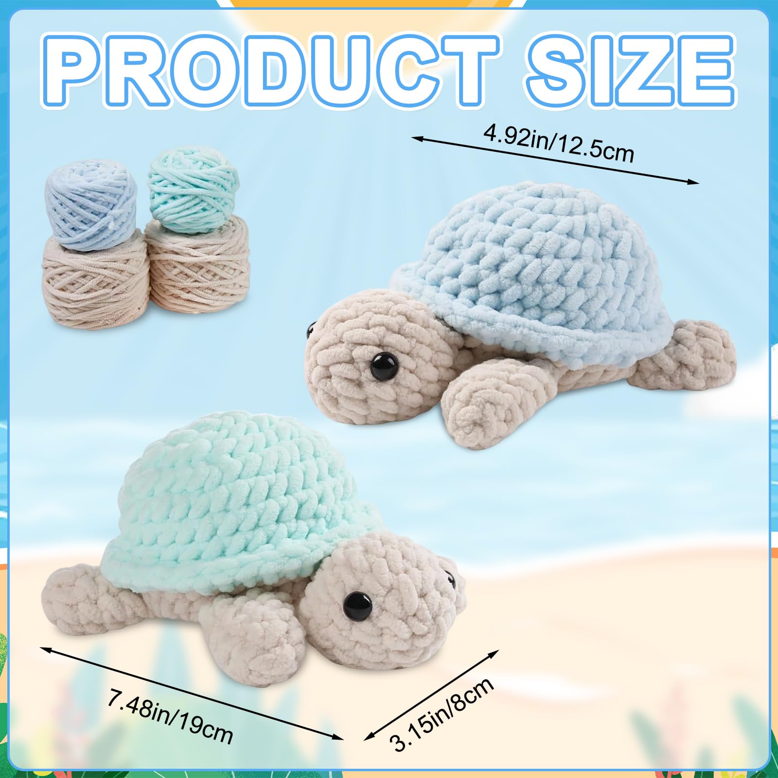 Häkeln für Anfänger Tiere Häkelset 2 Stück Crochet Set für Kinder Erwachsen,Tiere Häkeln Set Crochet Kit mit Video Anleitung Häkelnadel Garn DIY Häkel Zubehör Bastelset