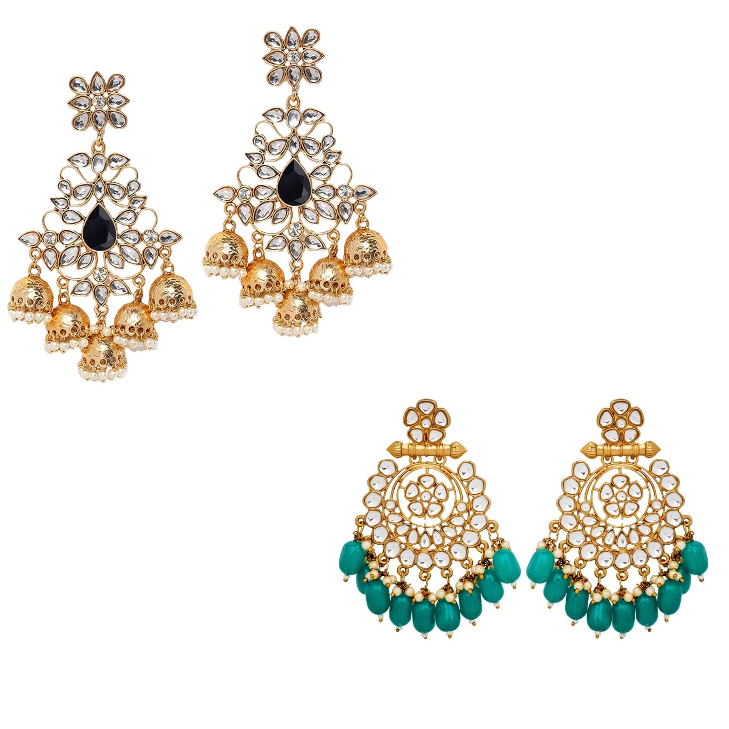 See full amazon price history chart for Stefan 2 Pairs of Traditional Ethnic Dangler Earrings Combo with Kundan and Meenakari Work for Women (ERCO001012) Stefan 2 Pairs of Traditional Ethnic Dangler Earrings Combo with Kundan and Meenakari Work for Women (ERCO001012) (B08XJXHWH2) Amazon Price History, Amazon Price Tracker