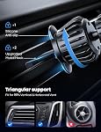 Lamicall Convient à Magsafe Car Mount, [20 Magnets les plus forts] Porte-téléphone à évent magnétique, support de téléphone cellulaire pour iPhone 14 15 16 17 Pro Max Série & Magsafe Case, Accessoire de voiture, GPS Mont Dash