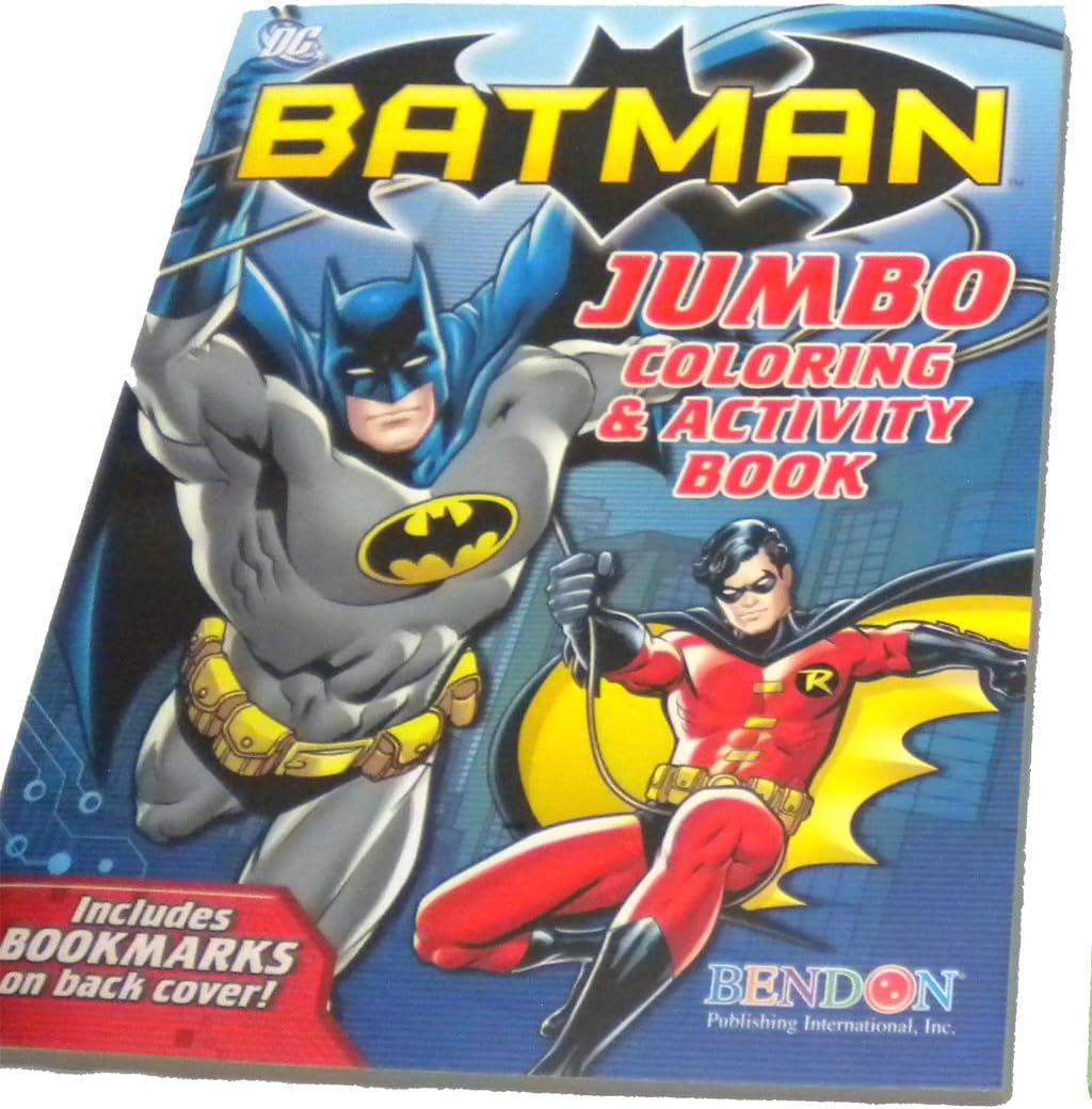 Amazon.com: Batman Coloring & Activity Book! FREE 24pc Colorful Crayons ...