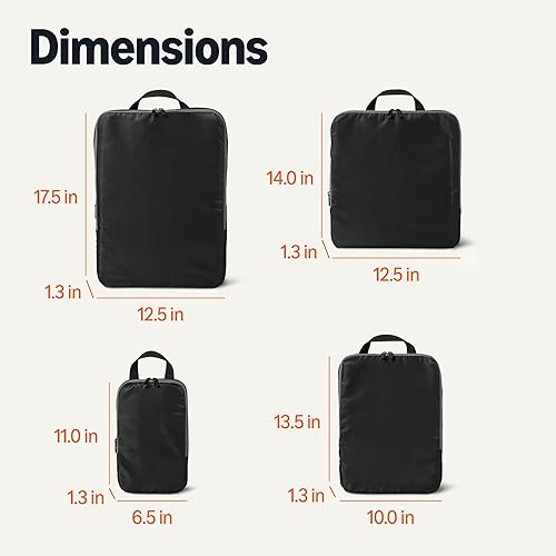 Miniatura 5 de Tienda Essentials Organizador de embalaje de compresión ultraligero, Negro -, Compresión ultraligera