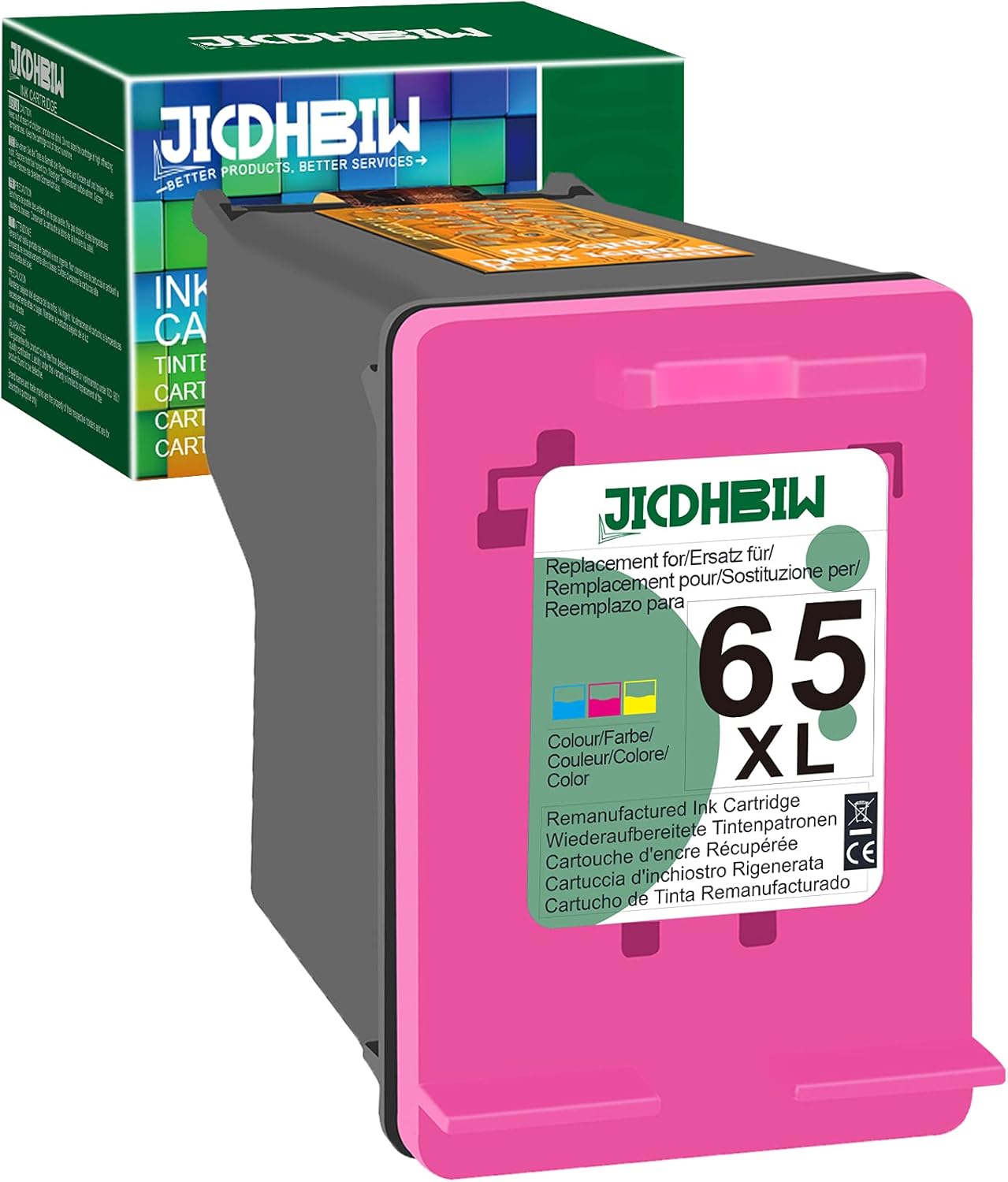 Buy Jicdhbiw Remanufactured Ink Cartridge Replacement For Hp 65xl 65 Xl Tri Color 1 Pack Work With Envy 5020 5052 5030 5055 5010 5012 Deskjet 2622 2600 2652 3755 3722 2635 3752 2640 Amp 100 120 Printer Online In Indonesia B08qn2lv2c