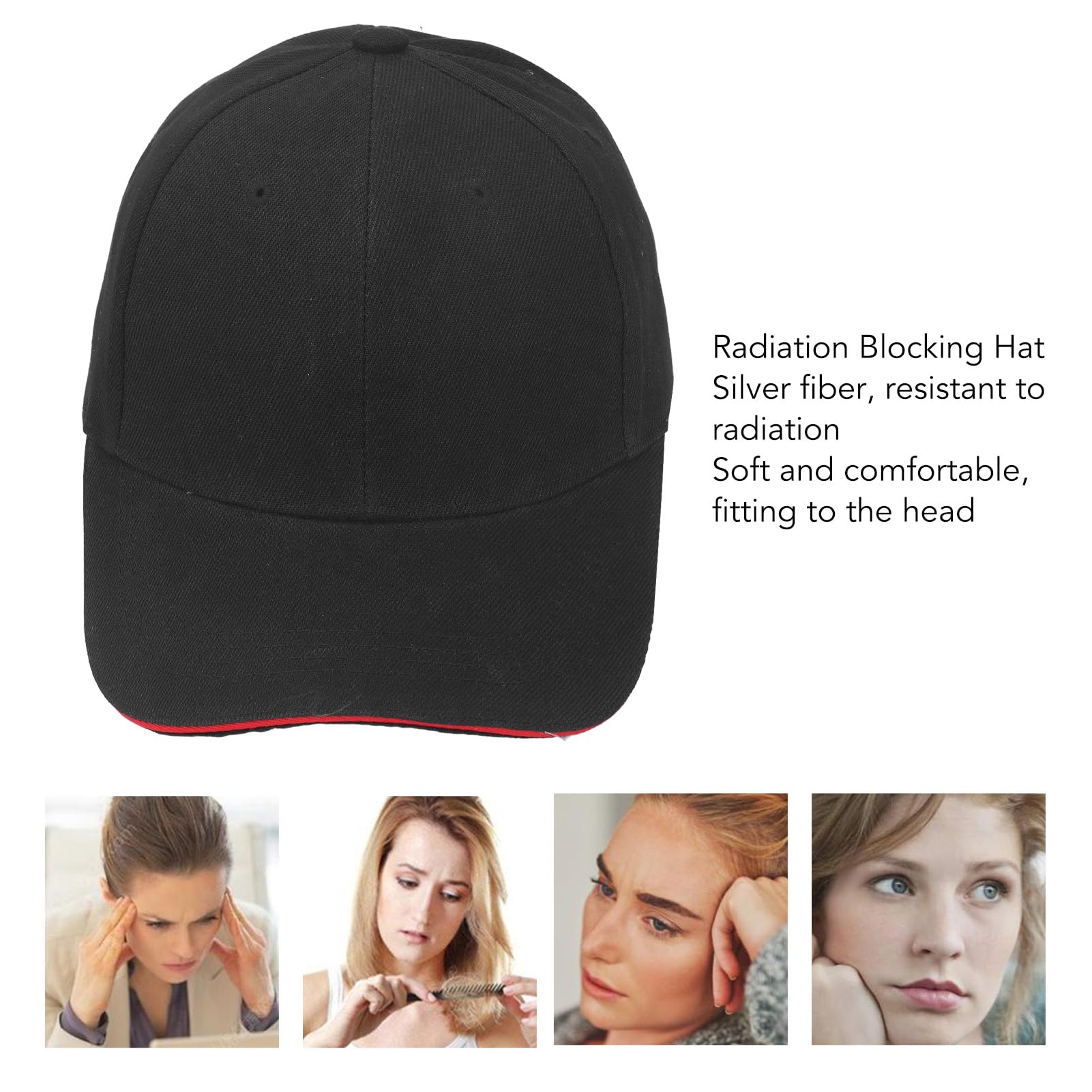 Cappello di Protezione per Protezione Contro Le Radiazioni, Cappello di Protezione per Schermatura del Segnale di Radiazione Berretto da Baseball Regolabile Cappello di